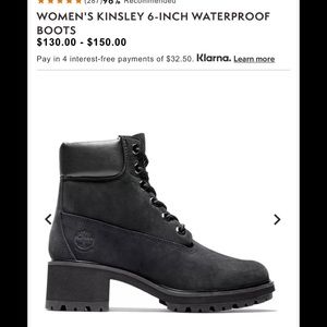 Timberland Kinsley Boots womens size 8.5